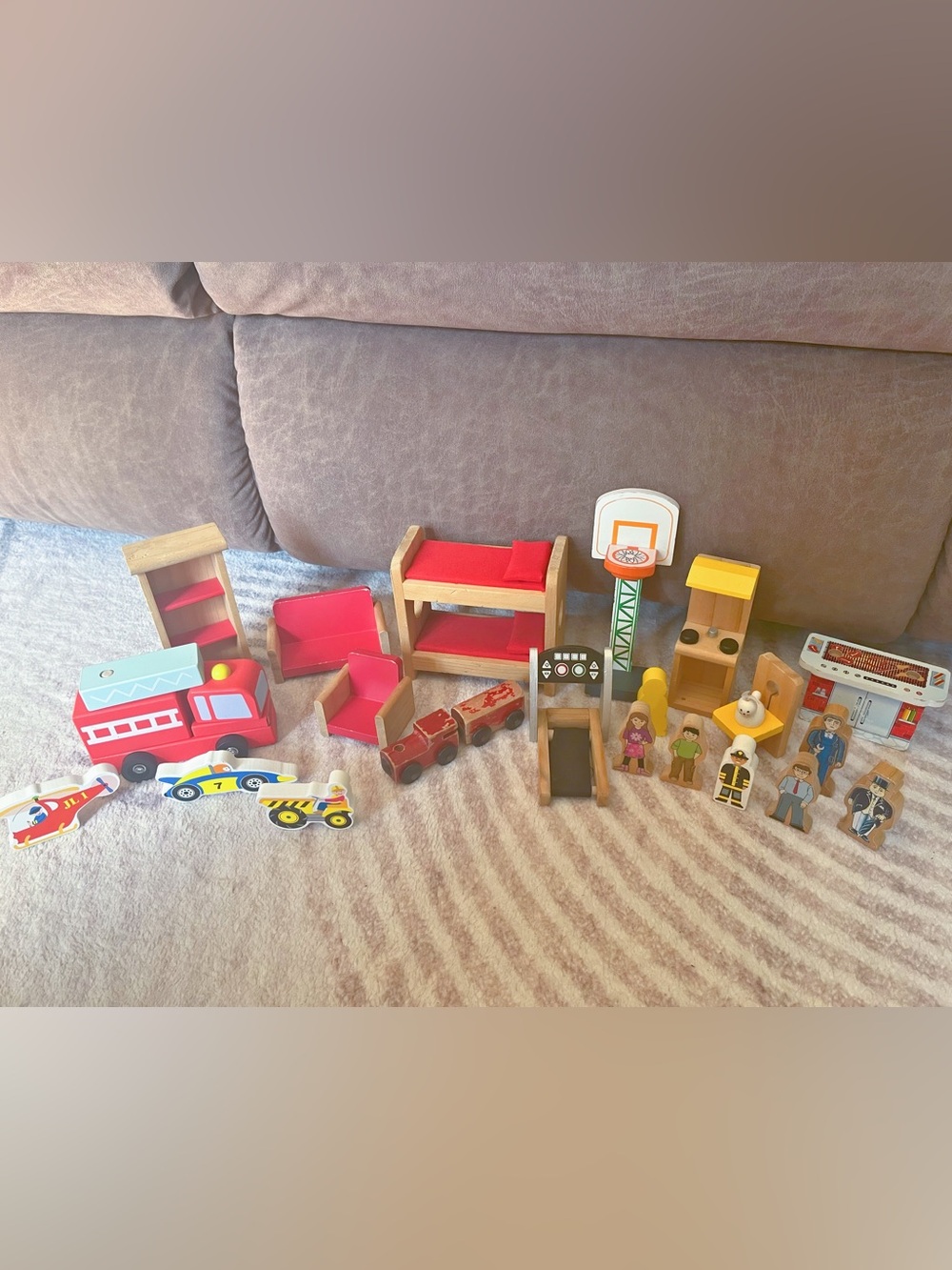 Wooden Firehouse Accessories & Others - Kids Toys